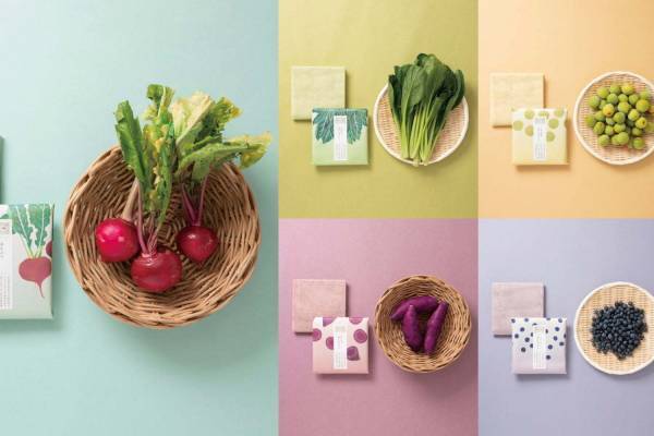 中川政七商店の“フルーツや野菜”で染めた「花ふきん」赤かぶやブルーベリー染めの“おいしい”ふきん