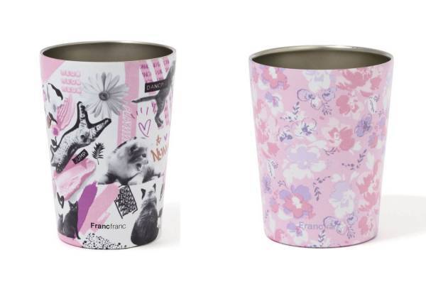 フランフラン「ルースト サーモタンブラー」に新デザイン、テイクアウトカップごと保冷＆保温