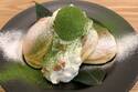 幸せのパンケーキの季節限定「宇治抹茶の濃厚ムースパンケーキ」宇治抹茶×ふわふわ食感