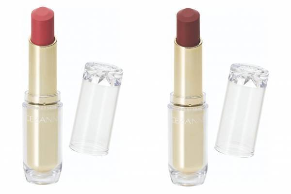 セザンヌ“とろける生チョコ”リップに新色、清楚ピンク＆深みレッドで塗れツヤ唇に