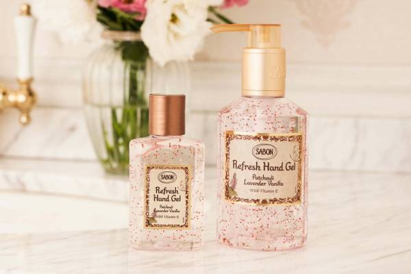 SABON“パチュリ・ラベンダー・バニラ香る”アルコール配合ハンドジェル新登場、保湿効果も