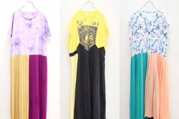 イエーライトのリメイクワンピースが表参道・京都に集結、ミントデザインズなどのTシャツをリメイク