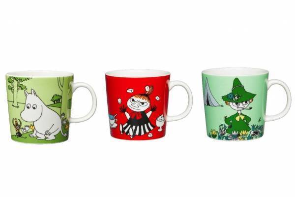 フィンランド陶器ブランド・アラビアの「ムーミンマグ」に限定デザイン、人気キャラ全21種