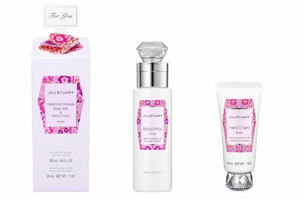 ジルスチュアートのミニボディミルク＆ハンドクリームキット、花々が咲く“ロージーズの香り”