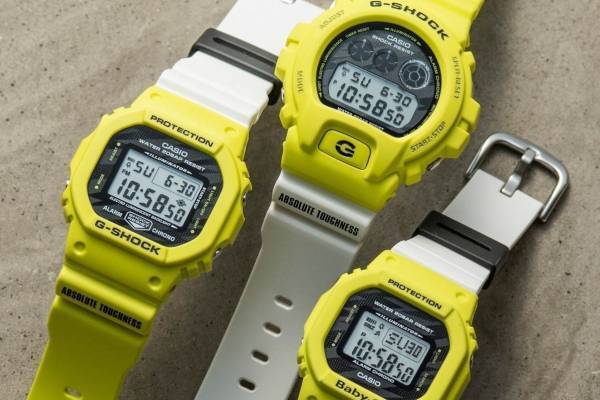 G-SHOCK＆BABY-Gに稲妻着想の新作モデル「ライトニング イエロー」黄色×白のバイカラー