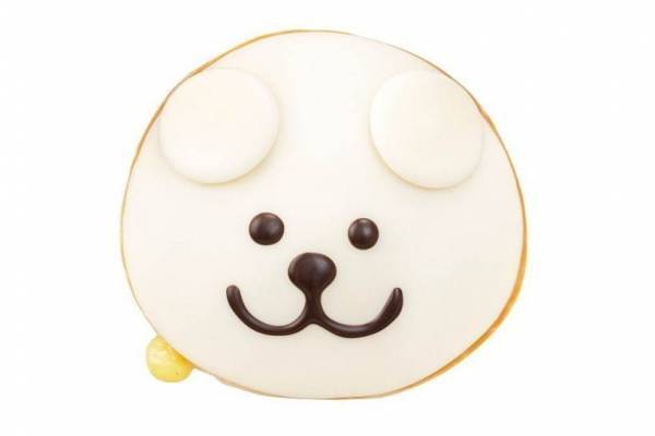 クリスピー・クリーム・ドーナツの「シロクマ」ドーナツ、“北海道産ミルク”使用のカスタード入り