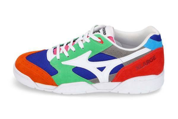 XLARGE×ミズノのスニーカー「コートセレクト」鮮やかなマルチカラー仕様