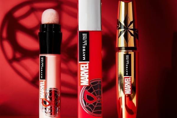 メイベリン「マーベル」デザインの限定マットリップ＆マスカラ、スパイダーマンやアイアンマン