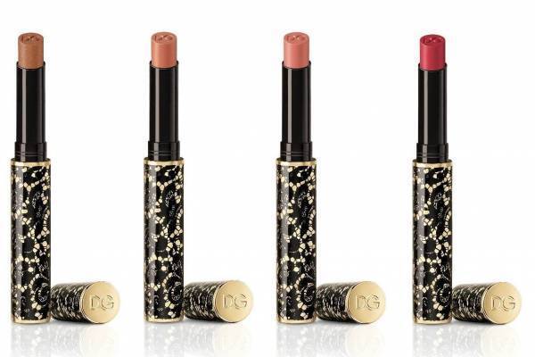 ドルチェ＆ガッバーナ ビューティ新作“ブラックレース”リップ、マット＆シャイニーな濃密カラー