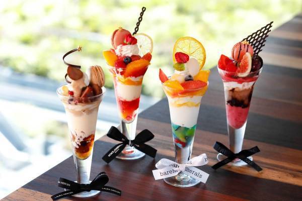 NARS・ローラメルシエなどコスメブランドイメージのパフェ、資生堂パーラー ザ・ハラジュク限定で