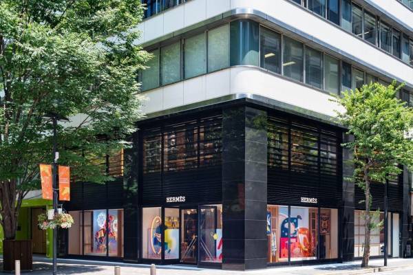 エルメス丸の内店リニューアル“緑と和”を感じる空間へ、西陣織など日本の伝統技術光るインテリア