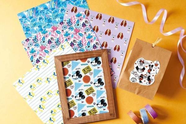 大人かわいい「ディズニー」ペーパーブック、切り離すと便箋・ラッピングペーパーになる“紙の本”