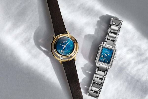 シチズン エル“地球”をイメージした限定ウオッチ、鮮やかなブルーグリーンの文字板
