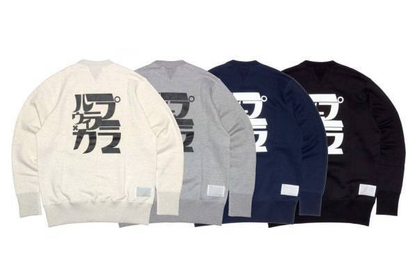 ループウィラー×カラーのコラボスウェット、背中にレトロな“カタカナロゴ”入り