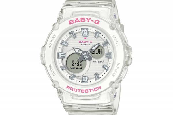 BABY-G新作スケルトンウォッチ、ビビッドカラーのスクエア＆丸型ケース