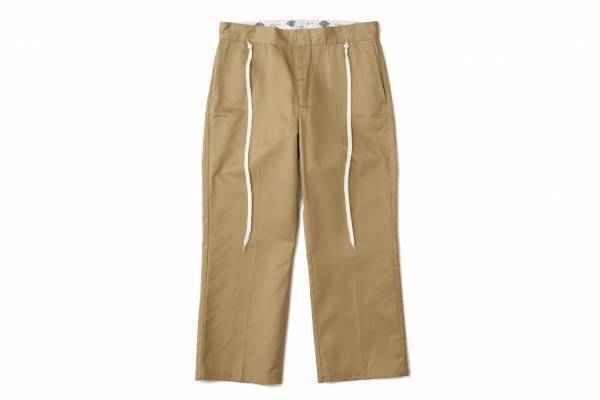 エフィレボル×ディッキーズのコラボパンツ、“靴紐”でウエストを締めるオーバーサイズ