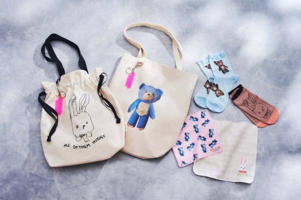 ポール & ジョー アクセソワ - “ウサギ&くま”モチーフの新作トートや靴下など発売