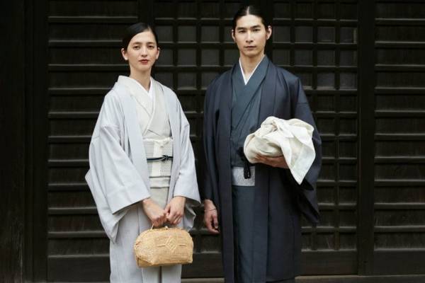 ザ・ヤード20年秋冬新作、“天から降る雪”イメージのきもの＆“日本画”のような唐草帯