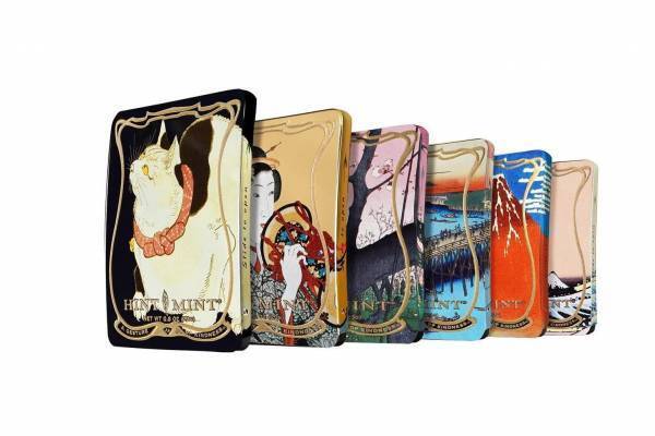 浮世絵デザインのミントタブレット「ヒントミント」葛飾北斎・歌川広重・歌川国芳の浮世絵がモチーフ