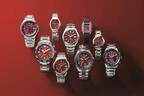 シチズン「情熱の赤」テーマの新作腕時計9型、赤い文字板に“星”や高層ビル群などデザイン