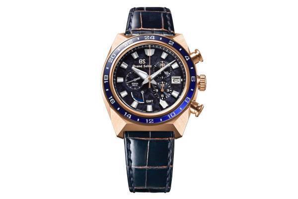 グランドセイコー「獅子甲冑」モチーフの限定腕時計、“藍染の勝色”ダイヤル×クロコダイルのレザーバンド