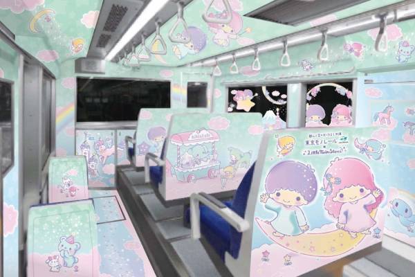 東京モノレール×サンリオ「リトルツインスターズ」キキ＆ララのモノレールが運行、限定グッズ販売も