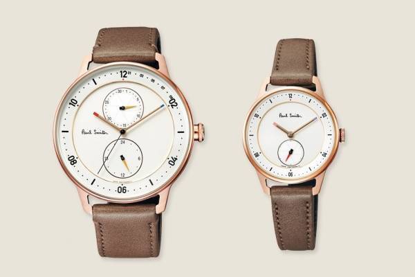 ポール・スミスの腕時計「チャーチストリート」“ローズゴールドケース”のペアモデル、チックタック別注で