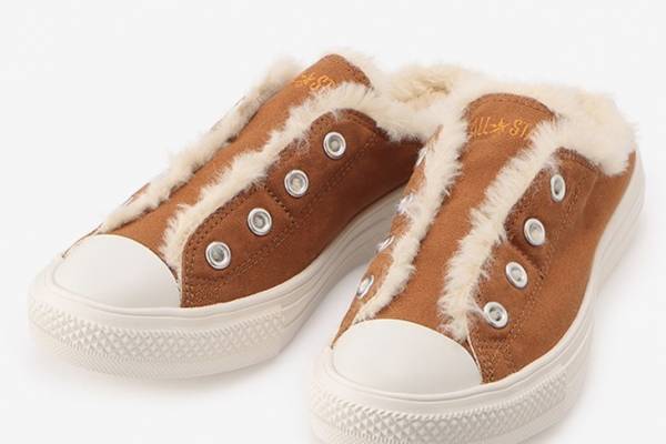 コンバース「オールスター」に20年秋冬の新作、“ボア付き”ミュールタイプ&ソックス仕様のスニーカー