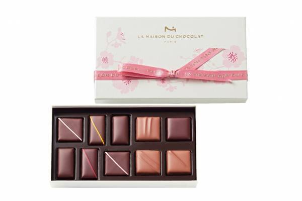 ラ・メゾン・デュ・ショコラ限定ボックス、“桜”香る限定ダークガナッシュなど10粒