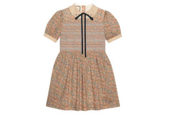 グッチ×リバティ“フラワープリント”のウェア、アール・ヌーヴォー調ロゴを配したスニーカーも