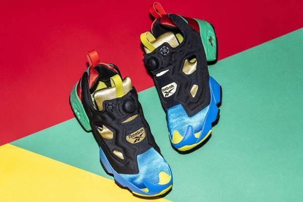 リーボック「インスタポンプフューリー OG」限定カラーが復刻、大胆配色のポップな一足