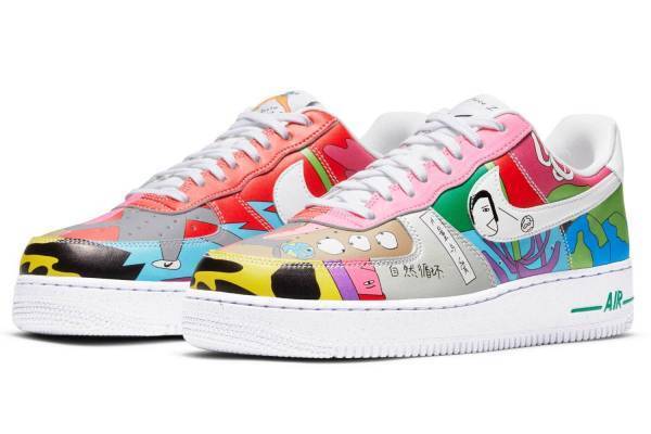 ナイキ×ローハン・ワンのコラボ第2弾、エア フォース1やエア マックス 90に色彩豊かなイラストを