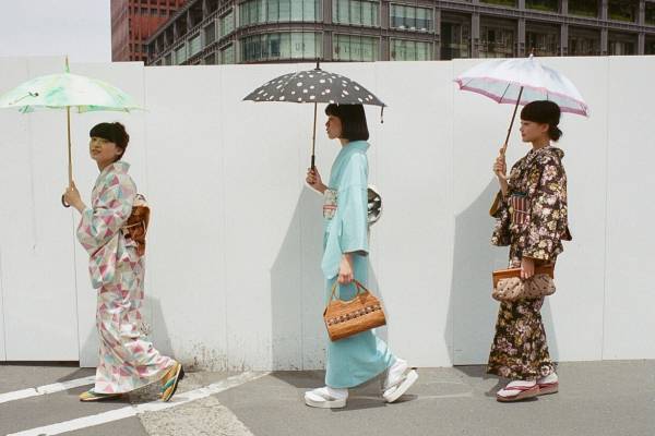 大塚呉服店の新作着物、ニュウマン横浜に集結 - コットン着物やポリエステル小紋、1点物オーダー草履も