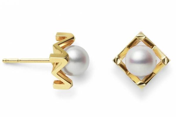 ミキモトのイニシャル“M”×パールを組み合わせた新作ピアス、“羽根”モチーフのペンダントも