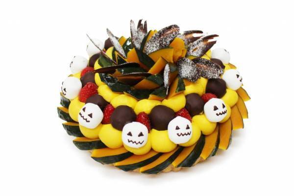カフェコムサ“スカル＆コウモリ”モチーフの｢ハロウィン限定ケーキ｣