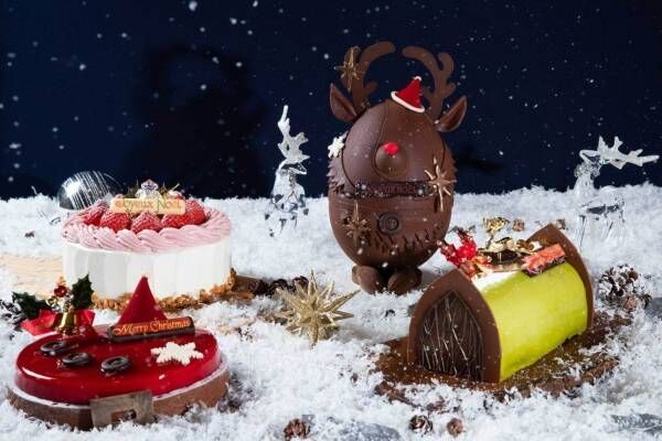“赤鼻のトナカイ＆サンタクロース”モチーフのクリスマスケーキがセルリアンタワー東急ホテルから