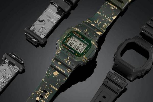 G-SHOCK史上初、バンド＆ベゼルを付け替え出来る新作モデル - 回路基板をカモフラ柄に
