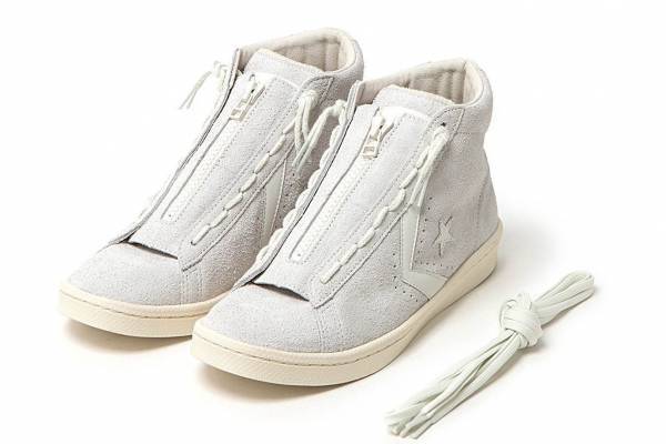 ノンネイティブ×コンバースのスニーカー、「プロレザー」を洗練ワントーン＆スエードでアレンジ