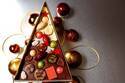 ショコラティエ パレ ド オールのクリスマス、ツリーのオーナメントイメージのパフェなど