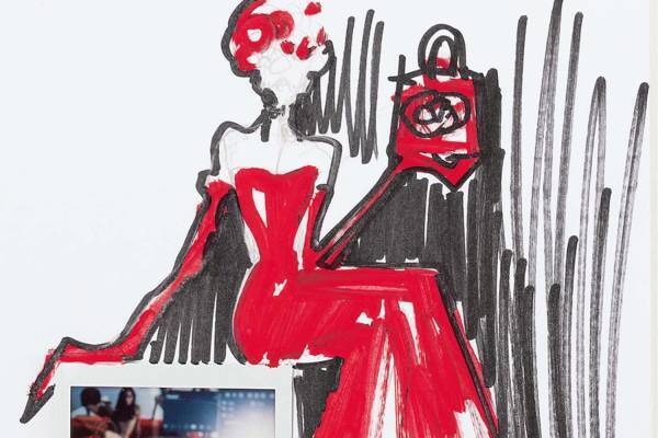 ヴァレンティノから“Vロゴ”が主役のアート本、Vロゴ シグネチャーを再解釈したイラストや写真を掲載