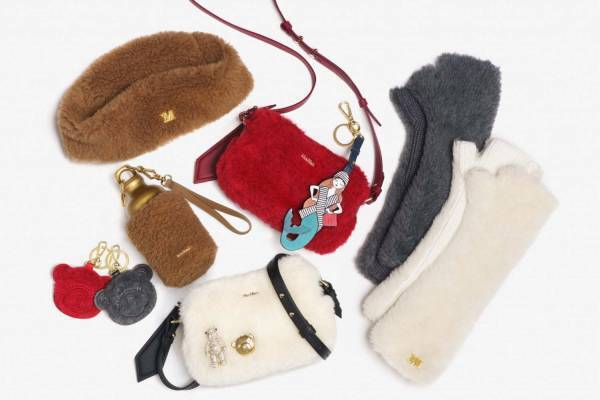 マックスマーラ“テディ”エコファーのふわふわバッグやハット、ストーンを配したテディベアブローチも