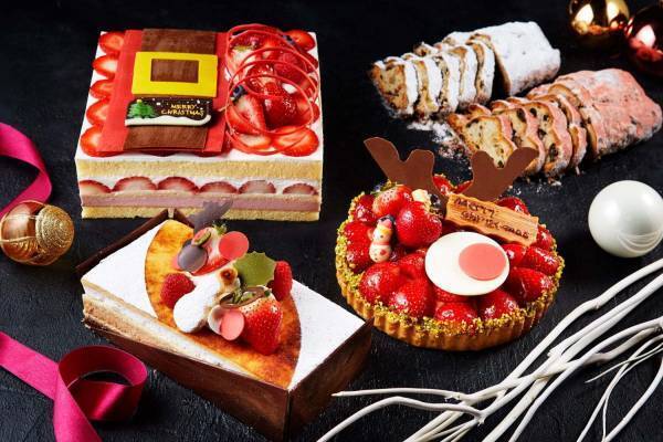 インターコンチネンタルホテル大阪のクリスマスケーキ2020、ポップな“サンタクロース”苺ショートなど