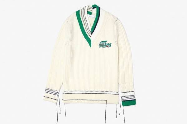 ラコステの新作ウェア - ワニの総柄シャツやアシンメトリーニット、チェック柄コートも