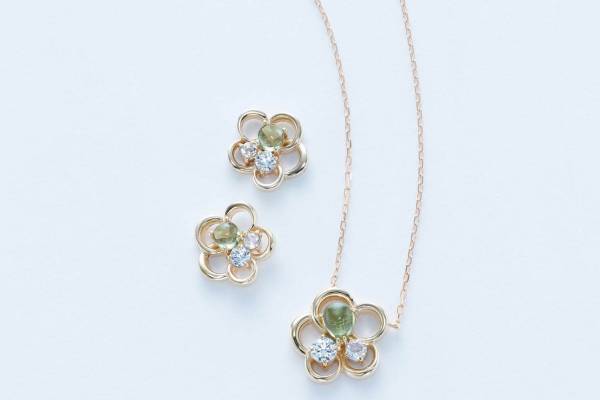 ブルームの新作“花言葉付き”「ハーブ」モチーフアクセサリー、ナチュラルカラーの天然石で香りも表現
