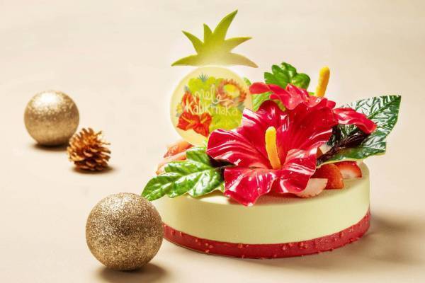 グランドプリンスホテル新高輪＆品川プリンスホテルのクリスマスケーキ、ハイビスカスモチーフなど