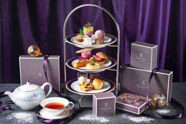 ザ・リッツ・カールトン大阪×英国王室御用達アスプレイ、クリスマスイメージのアフタヌーンティー