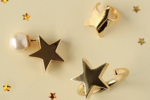 イー・エムの2020年クリスマスジュエリー、“願いが叶う”流れ星モチーフのお守りリングやピアス