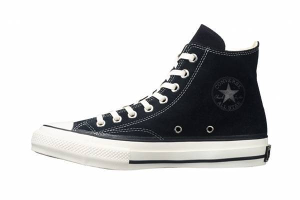 コンバース アディクト×N.ハリウッド コンパイル、上質スエードのハイカットスニーカー