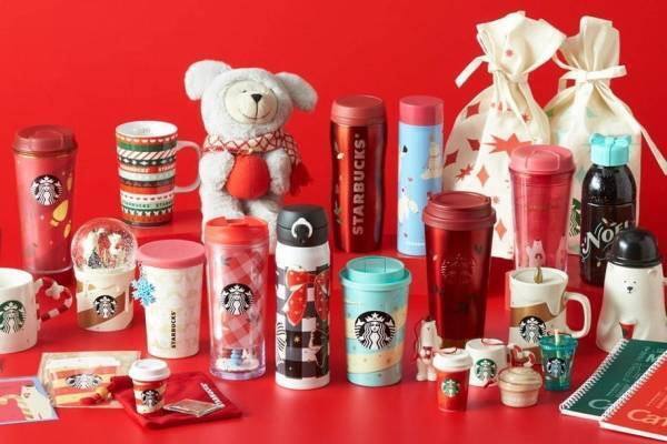 スタバ2020年ホリデーシーズン限定グッズ第1弾、ギンガムチェック＆リボン柄ボトルやベアリスタ新作