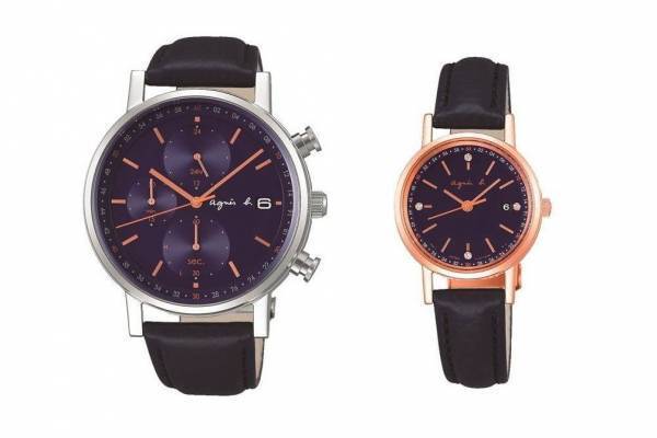 アニエスベーの新作ペアウォッチ、手書き風文字を配したモデルなど3種 - チックタック別注で